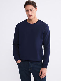 Bisiklet Yaka Erkek Sweatshirt