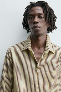 STRIPED FLOWING SHIRT - Zara фото 6