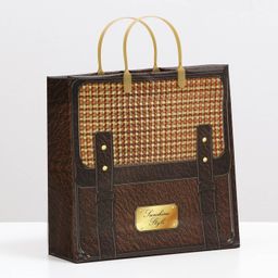 Цена за 10 шт. Пакет Портфель, мягкий пластик, 30 x 30 см, 120 мкм