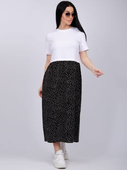 Платье "Виттория 3" горох, вискоза/кулирка (М)