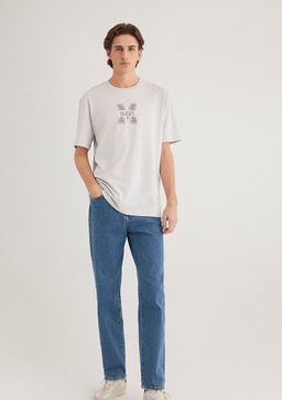 Mavi Logo Bask?l? Beyaz Tisort  фото 3