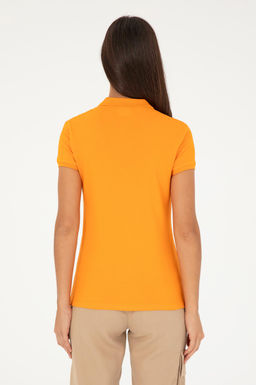 Женская оранжевая базовая футболка Неожиданная скидка в корзине - U.s. polo assn фото 5