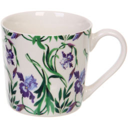 Цена за 2 шт. Кружка керамическая 370мл "Цветы" , микс рисунков