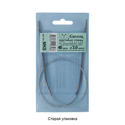 Спицы GAMMA круговые MKS сталь d 3.0 мм 40 см 1 шт с металлической леской фото 3