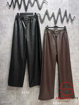 Брюки теплые из матовой экокожи - Bruno фото 3