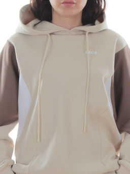 3156/3157 BEIGE/BROWN Костюм спортивный женский (95% хлопок, 5% эластан)