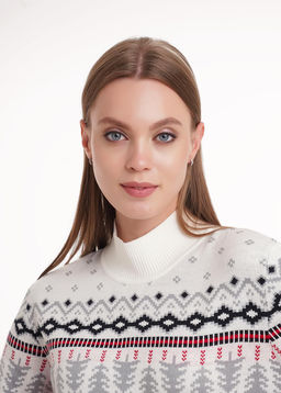 LF15-1205вяз Джемпер жен. Вязанка НГ (ЧЗ)