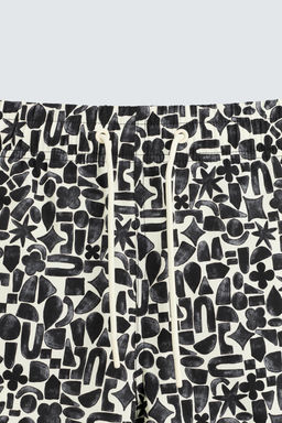 GEOMETRIC PRINT LONG SWIMMING TRUNKS - Zara фото 7