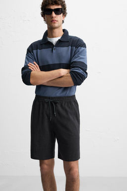 LINEN - VISCOSE BERMUDA SHORTS - Zara фото 16