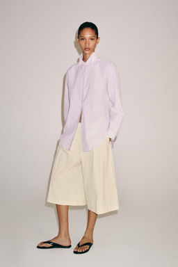 CAMISA RAYAS ZW COLLECTION / Malva