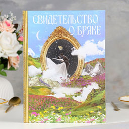 Свидетельство о заключении брака Гармония софт тач, 31х22,5 см