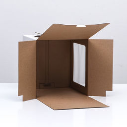 Цена за 5 шт. Кондитерская упаковка Квадрат, 2 окна, белая, 24 х 24 х 26 см - UPAK LAND фото 4