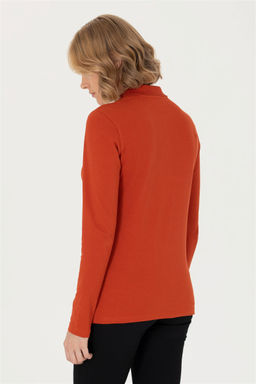 Женский базовый свитшот с воротником поло и плиткой Неожиданная скидка в корзине - U.s. polo assn фото 5