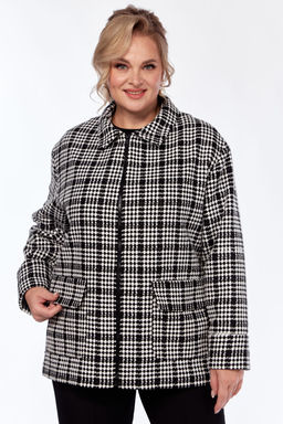 Жакет Элль стиль 2324ж черно-белый