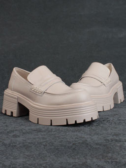 03-C1815-2 BEIGE Лоферы женские (натуральная кожа) - Фабричный китай фото 13