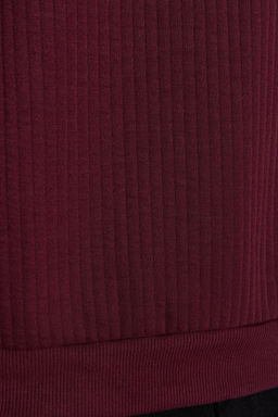 TRENDYOL MAN Bordo Regular Fit Uzun Kollu Dokulu Sweatshirt TMNAW22SW1020 - Trendyolmilla фото 5