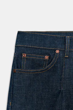 JEANS ZW COLLECTION CROPPED FLARE TIRO MEDIO / Azul - Zara фото 7