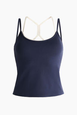Integral-bra sports top with SoftMove