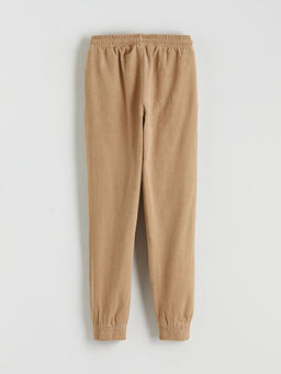 Beli Lastikli Kadife Erkek ?ocuk Jogger Pantolon