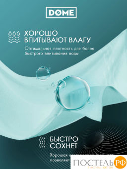 ГАРМОНИКА ментол К-т Полотенец 50х80-2/70х130-2, 4 пр., 100% хл, 440 гр/м2 - Dome фото 6