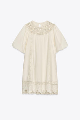 ZW COLLECTION EMBROIDERED SHORT DRESS - Zara фото 5