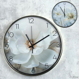 Цена за 1 шт. Часы настенные 30 см / 5607 /уп 20/ - Галеонтрейд фото 3