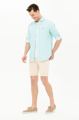 U. S. Polo Assn Мужские бежевые джинсовые шорты - U.s. polo assn фото 15