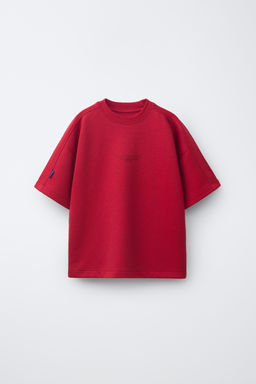 CONJUNTO CAMISETA Y BERMUDA INTERLOCK / Rojo - Zara фото 2