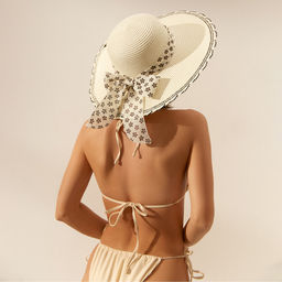 Шляпа женская MINAKU, цв. молочный, р-р 58  фото 2