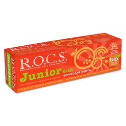 Зубная паста РОКС Junior. Фруктовая радуга, 74 гр ROCS/РОКС - R.o.c.s. фото 2