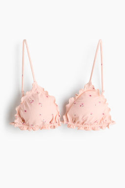 Top de bikini triangular con relleno