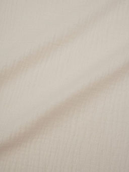 Муслин двухслойный с эффектом жатости цв.Ванильно-персиковый, ш.1.4м, хлопок-100%, 110гр/м.кв