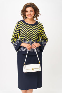 Костюм Aira Style 24126 лимонно-синий