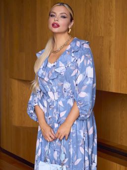 Платье 0327-1п синий - Dora фото 32