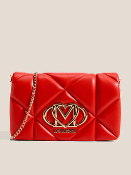 Кросс-боди LOVE MOSCHINO EMBOSSED Q Артикул 4561108, рубиновый