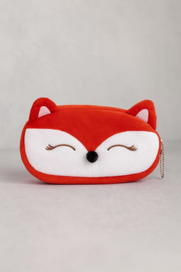 Пенал плюшевый "Fox", red (20*10 см)