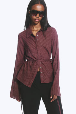 Camisa De Algod?n Con Lazada - H&m фото 4