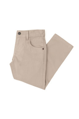 Темно-бежевые брюки из плотной ткани для мальчика Неожиданная скидка в корзине