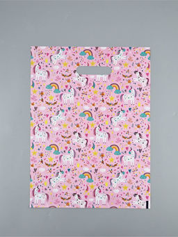 Цена за 20 шт. Пакет полиэтиленовый с вырубной ручкой «Единорожки», детский, 50 мкм 30×40 см