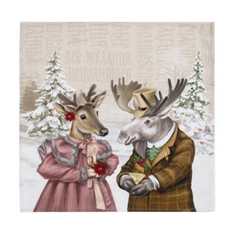 Набор столовый Winter holidays скат.220х150см +/-3см с ГМВО, салф.40х40см-12 шт, хл100% - Этель фото 9