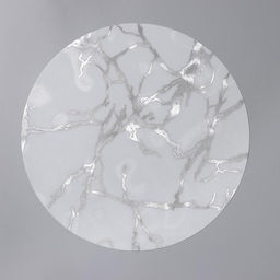 Цена за 12 шт. Салфетка сервировочная на стол Мрамор, d=38 см, цвет белый - Simaland фото 4