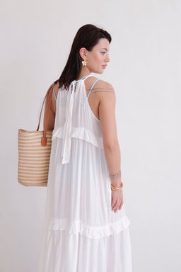 Martichelli Платье пляжное белое  фото 6