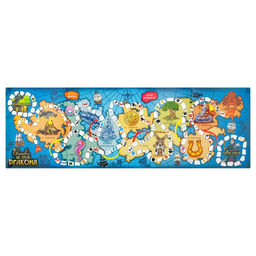 Настольная игра 3 в 1 «Битва за трон дракона»: ходилка, викторина, фанты, 19×28 см