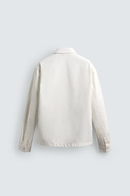 SOBRECAMISA REGULAR FIT CREMALLERA / Piedra - Zara фото 8