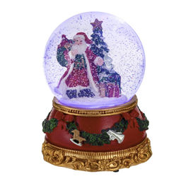 Фигурка декор в стекл шаре "Дед Мороз", D 9.5 см, L9,5 W9,5 H14 см