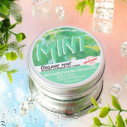 Органический твердый шампунь, с эфирным маслом Мята, 60 г