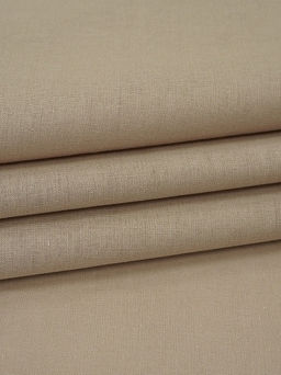 Вареный (стираный) хлопок цв.Бежево-кофейный, ш.2.5м, хлопок-100%, 100гр/м.кв - Купава фото 2