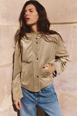 FAUX SUEDE JACKET