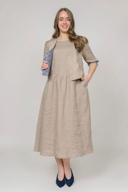 Платье  100% лен