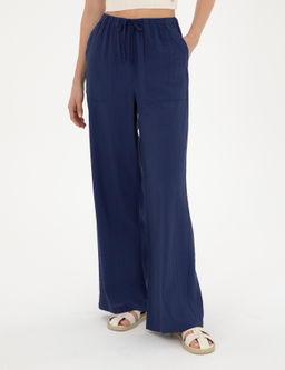 Lacivert Loose Fit Kanvas Pantolon - Pierre cardin фото 2